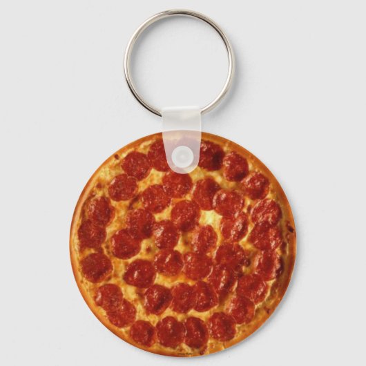 Pizza Peperoni Sleutelhanger (Voorkant)