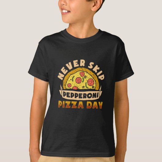 Pizza Pepperoni T-shirt (Voorkant)