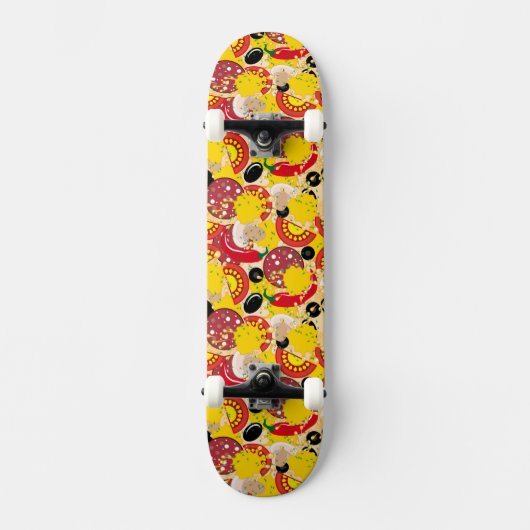 Pizza Persoonlijk Skateboard (Voorkant)