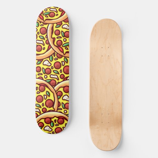 Pizza Persoonlijk Skateboard (Voorkant)