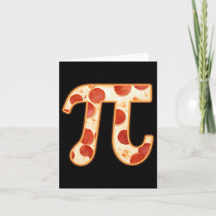 Pizza Pi Day Nerd Geek Italiaans Wiskunde Thanksgi Kaart