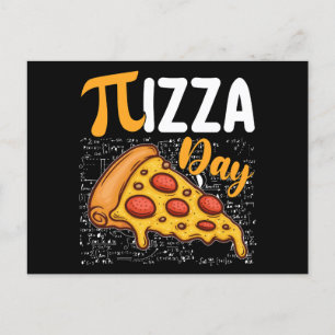 Pizza Pi Day Wiskunde Wiskunde Liefhebbers Briefkaart