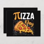 Pizza Pi Day Wiskunde Wiskunde Liefhebbers Briefkaart (Voorkant / Achterkant)