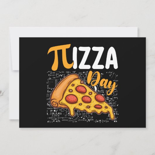 Pizza Pi Day Wiskunde Wiskunde Liefhebbers Kaart (Voorkant)