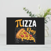 Pizza Pi Day Wiskunde Wiskunde Liefhebbers Kaart (Staand voorkant)