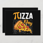 Pizza Pi Day Wiskunde Wiskunde Liefhebbers Kaart (Voorkant / Achterkant)