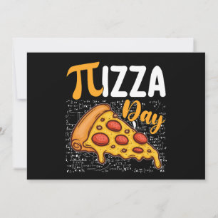 Pizza Pi Day Wiskunde Wiskunde Liefhebbers Kaart