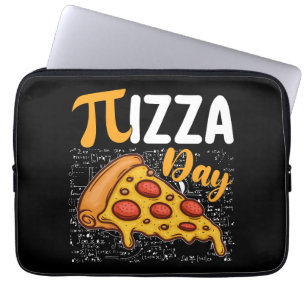 Pizza Pi Day Wiskunde Wiskunde Liefhebbers Laptop Sleeve