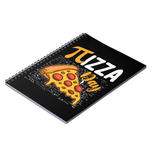 Pizza Pi Day Wiskunde Wiskunde Liefhebbers Notitieboek (Linkerzijde)