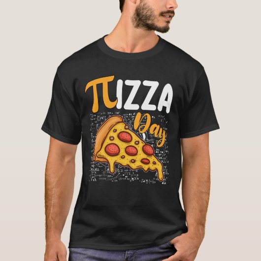 Pizza Pi Day Wiskunde Wiskunde Liefhebbers T-shirt (Voorkant)