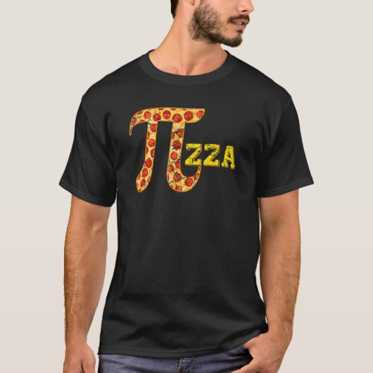 Pizza Pi Funny Pi Dag 3 14 maart 14e Wiskunde lera T-shirt (Voorkant)