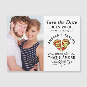 Pizza Pie Amore Foto Weddenschap Save the Date Mag
