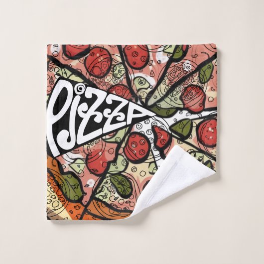 Pizza Pie Bad Handdoek (Wasdoekje)