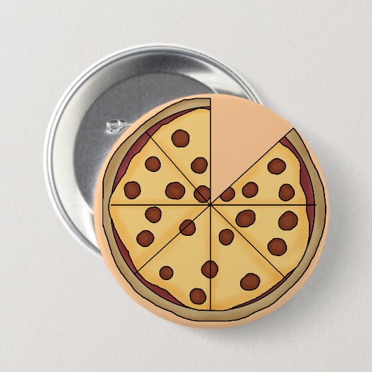 Pizza Pie Button (Voorkant /achterkant)