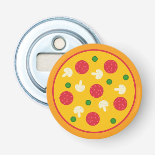 Pizza Pie Button Flesopener