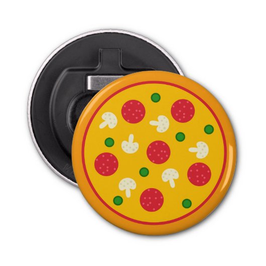 Pizza Pie Button Flesopener (Voorkant)