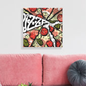 Pizza Pie Canvas Afdruk (Insitu (Woonkamer))