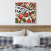 Pizza Pie Canvas Afdruk (Insitu (Slaapkamer))