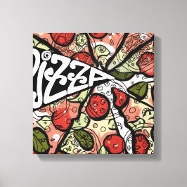 Pizza Pie Canvas Afdruk