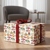 Pizza Pie Collectie — Papierbladen overvullen Inpakpapier Vel