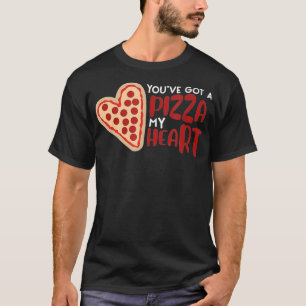 Pizza Pie Heart Shaped Funny Food Pun Joke en T-shirt