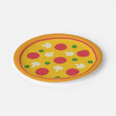 Pizza Pie Papieren Bordje (Gekanteld)