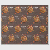 Pizza Pie Party on Brick Cadeaupapier (Vlak)