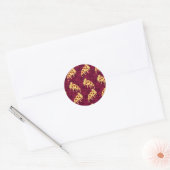 Pizza Pie Pattern Ronde Sticker (Envelop)