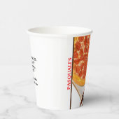 Pizza Pie Restaurant Naam Papieren Bekers (Rechts)