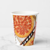 Pizza Pie Restaurant Naam Papieren Bekers (Voorkant)