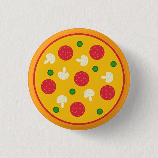 Pizza Pie Ronde Button 3,2 Cm (Voorkant)