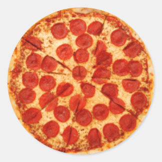Pizza Pie Ronde Sticker