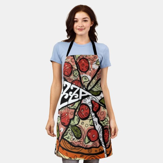 Pizza Pie Schort (Gedragen)