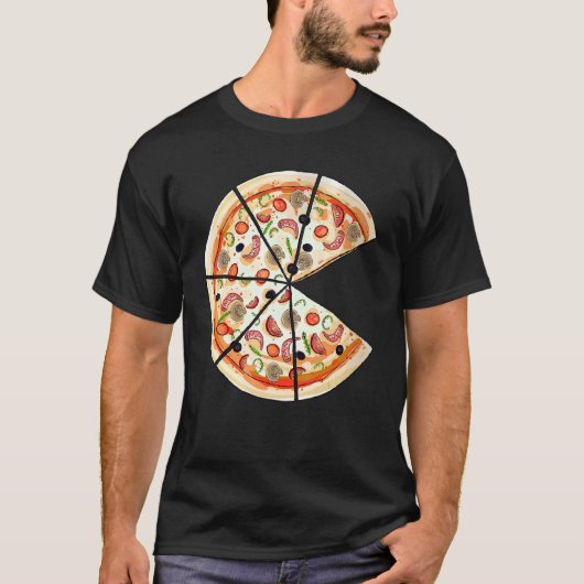 Pizza Pie & Slice Pap en Son Matching Pizza Fathe T-shirt (Voorkant)