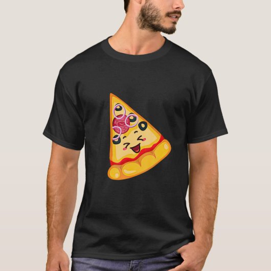 Pizza Pie Slice Pap en Son Matching Pizza Vader T-shirt (Voorkant)