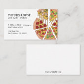 Pizza Pie Slices Visitekaartje (Voorkant / Achterkant)