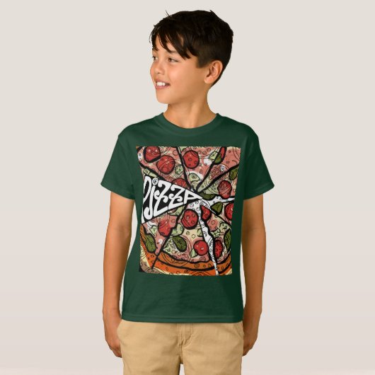 Pizza Pie T-shirt (Voorkant volledig)