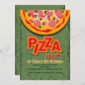 Pizza Pie Uitnodiging (Voorkant / Achterkant)