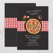 Pizza Pie Uitnodiging (Voorkant / Achterkant)