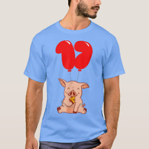 Pizza Pig - 17e verjaardag - Kinder ballonpartij 2 T-shirt