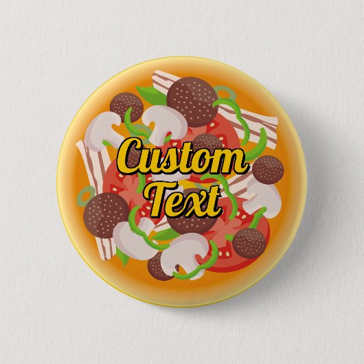 Pizza Pinback Button (Voorkant)