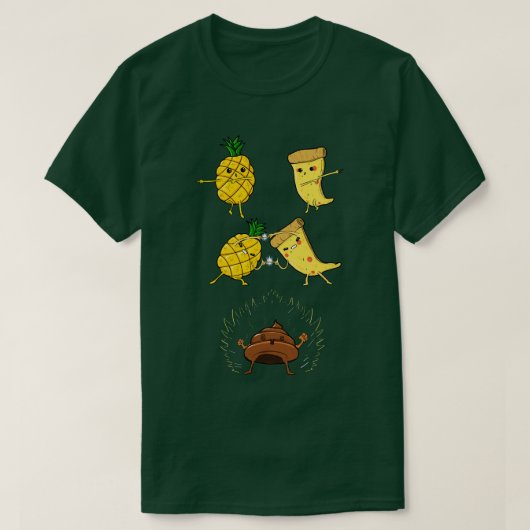 Pizza Pineapple Fusion Hawaii T-shirt (Design voorkant)