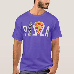 Pizza Pisa Tower, grappig T-shirt