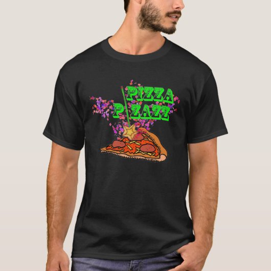 Pizza Pizazz voor Mannen T-shirt (Voorkant)