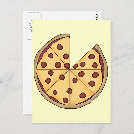 Pizza Pizza Pizza Briefkaart (Voorkant / Achterkant)