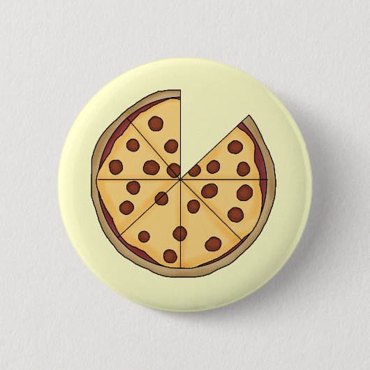 Pizza Pizza Pizza Ronde Button 5,7 Cm (Voorkant)