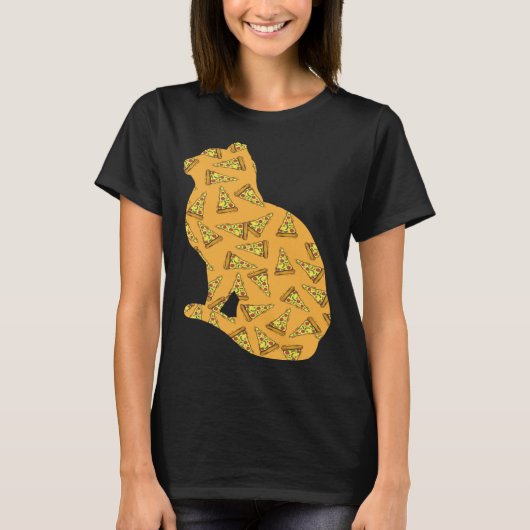 Pizza  Pizzaiolo Pizza Cat T-shirt (Voorkant)