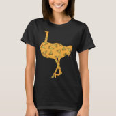 Pizza  Pizzaiolo Pizza Ostrich T-shirt (Voorkant)