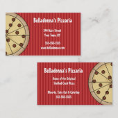 Pizza Pizzaria Italiaanse visitekaartje (Voorkant / Achterkant)