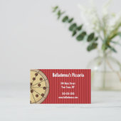 Pizza Pizzaria Italiaanse visitekaartje (Staand voorkant)